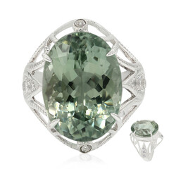 Anello in argento con Ametista Verde Esperanza