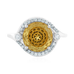 Anello in oro con Citrino Imperiale (PHANTASIA)