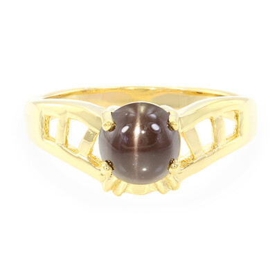 Anello placcato in oro con Scapolite Occhio di Gatto