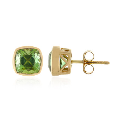 Orecchini in oro con Tormalina Verde (AMAYANI)