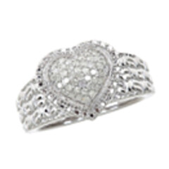 Anello in argento con Diamante
