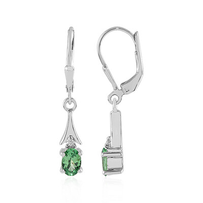 Orecchini in argento con Tsavorite