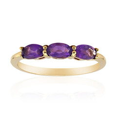 Anello in argento con Ametista Zambiana