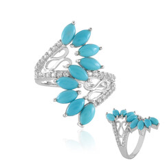 Anello in argento con Turchese Sleeping Beauty