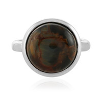 Anello in argento con Pietersite Dorata