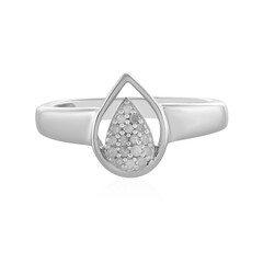 Anello in argento con Diamante I4 (J)