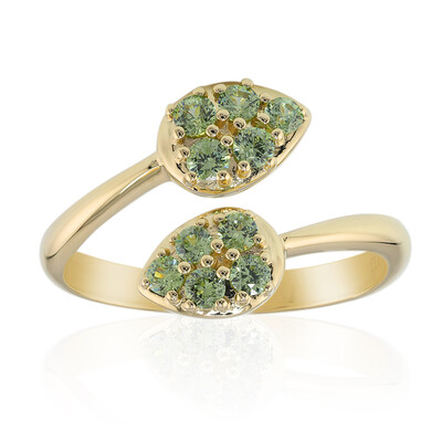 Anello in oro con Demantoide del Madagascar (John Ferry)