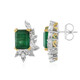 Orecchini in argento con Smeraldo Zambia (Gems en Vogue)