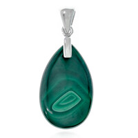 Ciondolo in argento con Malachite