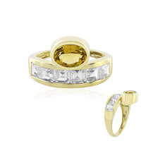 Anello in oro con Tormalina Gialla (de Melo)