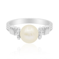 Anello in argento con Perla di Acqua Dolce (TPC)