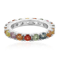 Anello in argento con Zaffiro Fancy