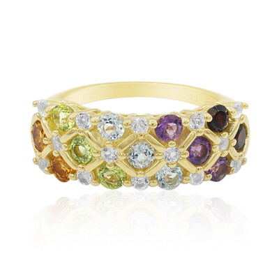 Anello in argento con Granato