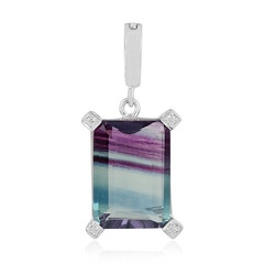 Ciondolo in argento con Fluorite