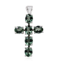 Ciondolo in argento con Apatite Cromo