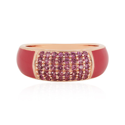 Anello in argento con Rodolite