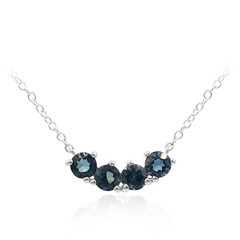 Collana in argento con Topazio Blu Londra