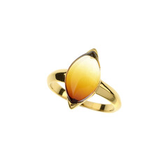 Anello in argento con Ambra Baltica