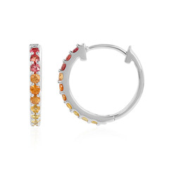 Orecchini in argento con Zaffiro Arancione