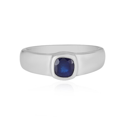 Anello in argento con Spinello Blu Royal