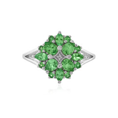 Anello in argento con Tsavorite