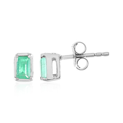 Orecchini in argento con Smeraldo Russo