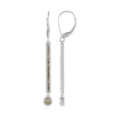 Orecchini in oro con Diamante Champagne I2 (KM by Juwelo)