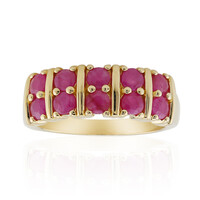 Anello in argento con Rubino della Birmania