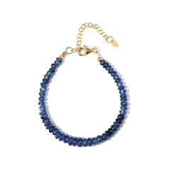 Bracciale in argento con Cianite del Nepal