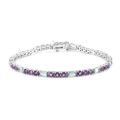 Bracciale in argento con Topazio Blu Cielo
