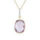 Collana in oro con Ametista Rose de France