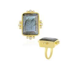 Anello in argento con Labradorite