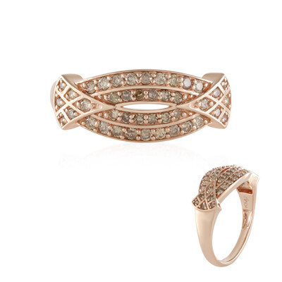 Anello in oro con Diamante Champagne I2 (KM by Juwelo)