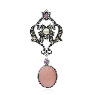 Ciondolo in argento con Opale Rosa (Annette classic)