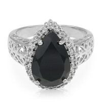 Anello in argento con Spinello Nero