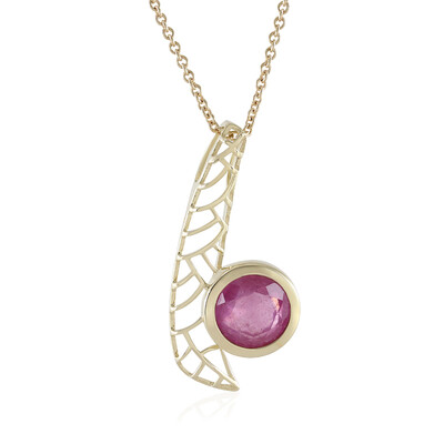 Collana in oro con Zaffiro Rosa del Madagascar (Ornaments by de Melo)
