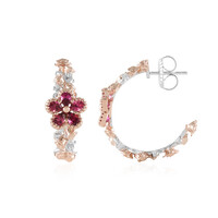 Orecchini in argento con Tormalina Rosa Brasiliana (Gems en Vogue)
