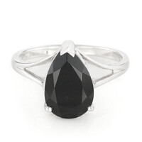 Anello in argento con Onice Nero