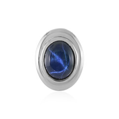 Ciondolo in argento con Zaffiro Stellato Blu