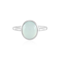 Anello in argento con Calcedonio Acqua
