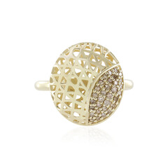Anello in oro con Diamante Champagne I2 (Ornaments by de Melo)