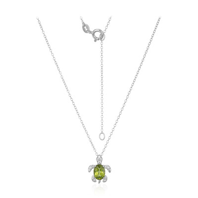Collana in argento con Peridoto