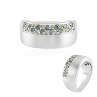 Anello in oro con Diamante Blu I3 (KM by Juwelo)