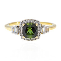 Anello in oro con Tormalina Verde (Adela Gold)