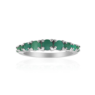 Anello in argento con Smeraldo Brasiliano