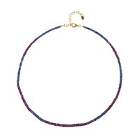 Collana in argento con Zaffiro della Birmania