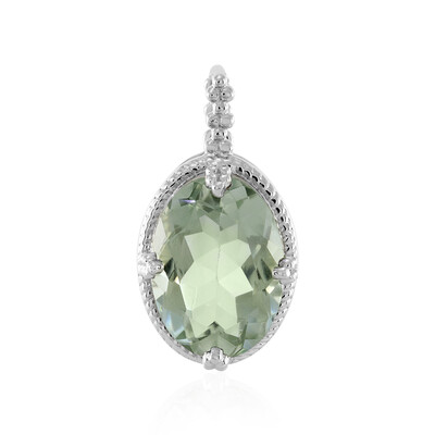 Ciondolo in argento con Ametista Verde
