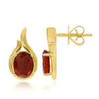 Orecchini in oro con Tibetanite Rossa