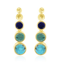 Orecchini in argento con Turchese Kingman (Anne Bever)