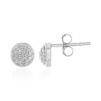 Orecchini in argento con Diamante I3 (J)